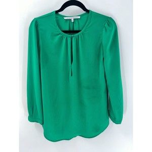 Women's Collective Concepts Green Long Sleeve Blouse Size S